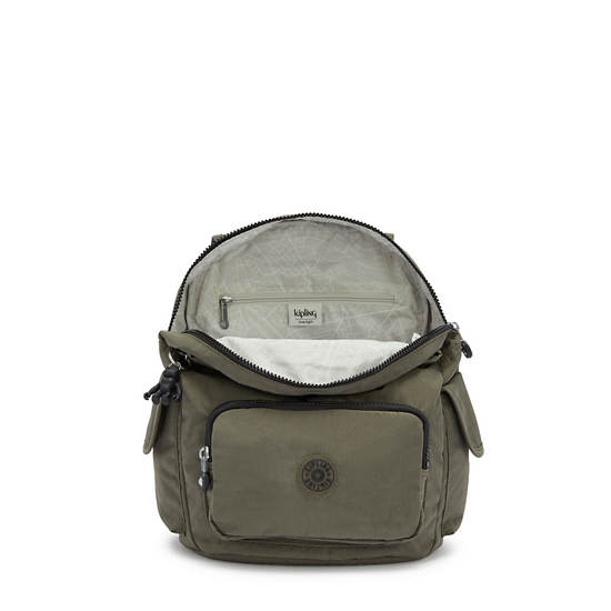 Kipling City Pack Small Backpacks Green Moss | CA 1508BE